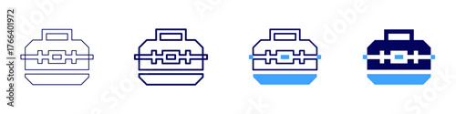 Repair kit icon in 4 different styles. Thin Line, Line, Bold Line, Duotone. Duotone style. Editable stroke