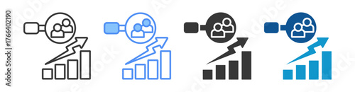 Demographic Icon Set Multiple Style Collection
