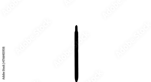 Minimalist illustration of a single vertical black line on a white background, representing simplicity or a starting point.