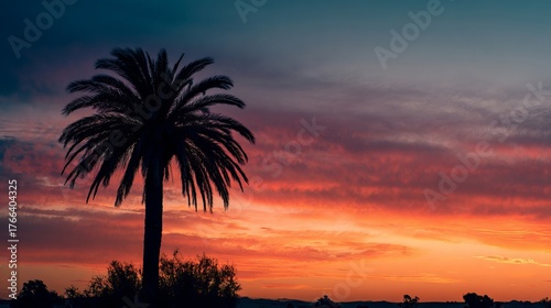 Fototapeta Naklejka Na Ścianę i Meble -  Astronaut carefully planting a glowing sapling on alien soil, symbolizing new beginnings and extraterrestrial life