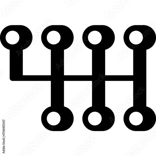 Gear shift icon symbolizing manual transmission and driving control