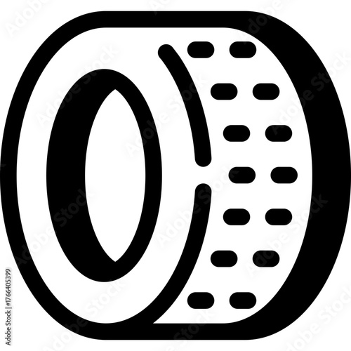 Tire icon representing wheel maintenance and replacement service