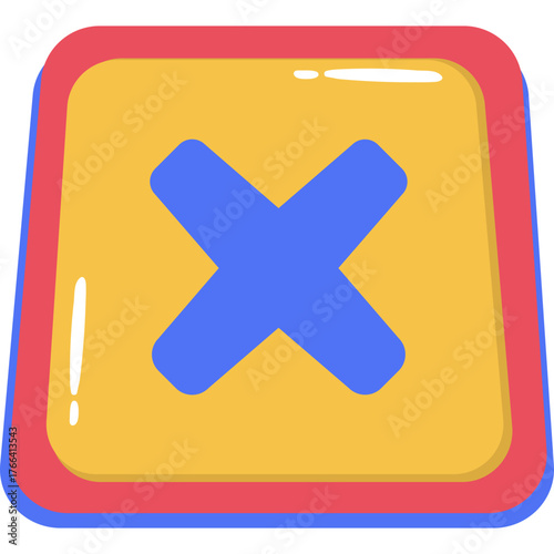 Cartoon Button Icon