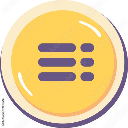 Cartoon Button Icon