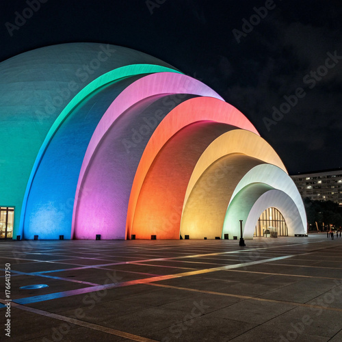 night view of the city