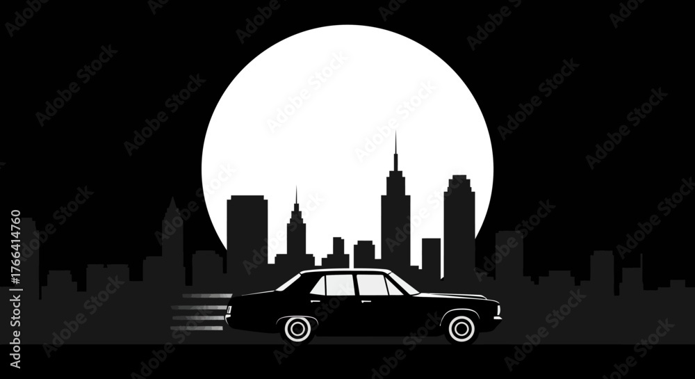 Fototapeta premium Car at night