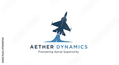 Aether Dynamics Jet Aircraft Ascending Skyward Demonstrating Aerial Superiority.