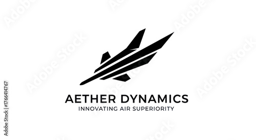 Aether Dynamics Logo Innovation in Air Superiority.