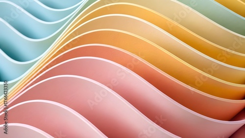 Abstract Pastel Layered Texture Close Up | Soft Gradient Artistic Background | Minimal Creative Design