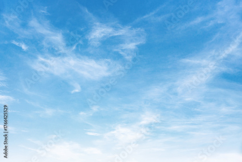 sky is blue and clear with  clouds