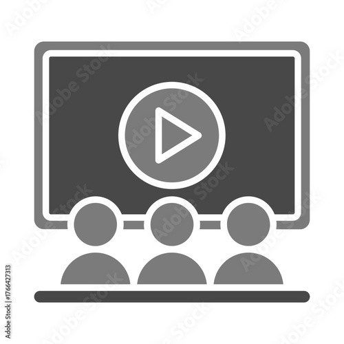 Watching movie Icon