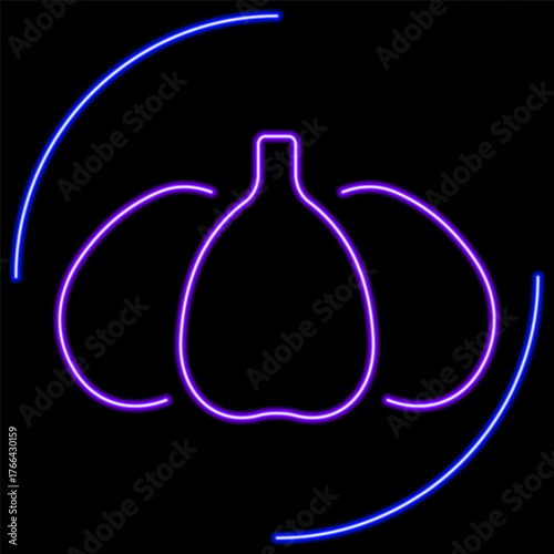 thanksgiving day neon sign, modern glowing banner design, colorful modern design trend on black background. Vector illustration.