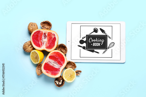 Digital recipe book, walnut...