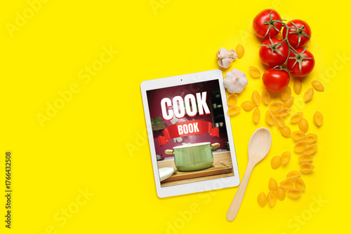 Digital recipe book, pasta,...