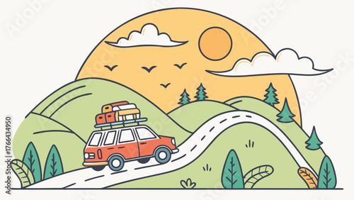 car in the mountains