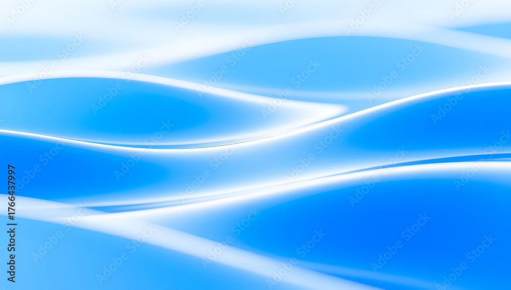 Fototapeta premium Abstract flowing water ripple background in blue