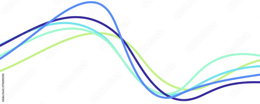 Naklejka premium Creative abstract curved line texture background