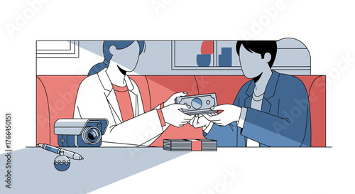 Surveillance Technology Exchange: Modern Illustration