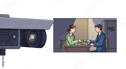 Security Camera Captures Illegal Transaction