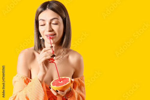 Beautiful young woman with ...