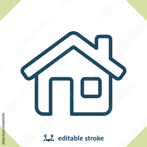 House Icon. Home, Building, Real Estate