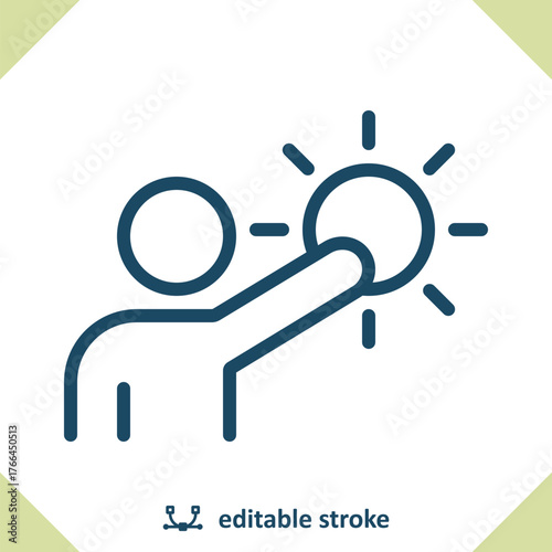 Meteorologist Icon. Weather Man, Weatherman, Forecast