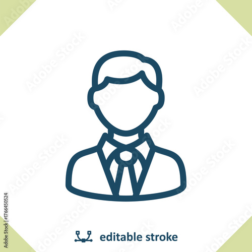 Realtor Icon. Man, Businessman, Lawyer, Politician, Suit
