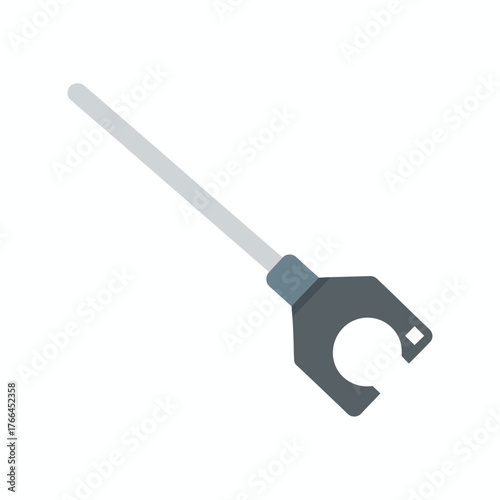 Open-end wrench with long handle for mechanical work.