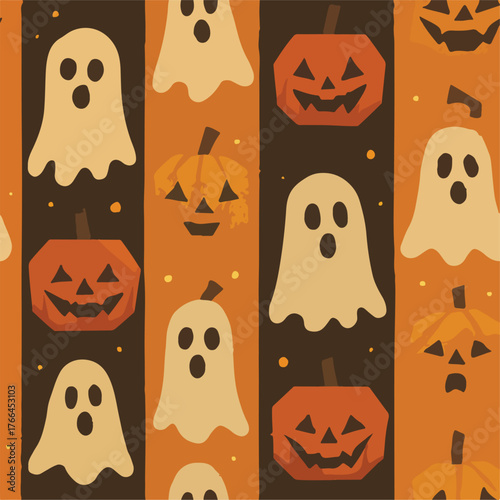 halloween seamless pattern