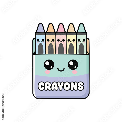 A cute packet of crayons
