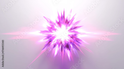 Abstract Pink and Purple Light Explosion