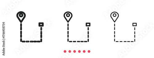 GPS icon. Thin line icon vector