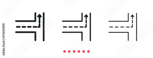 Navigation icon. Thin line icon vector