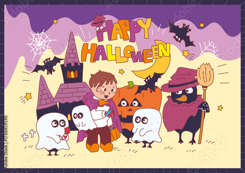 ハロウィンカラス