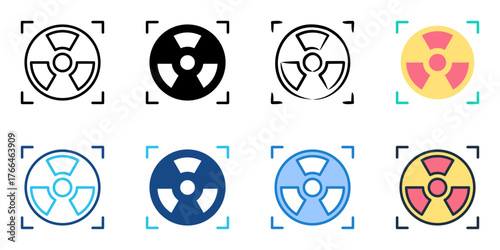 Radiology icon set multiple style collection
