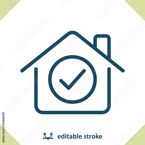House Icon. Checkmark, Check Mark, Home, Real Estate