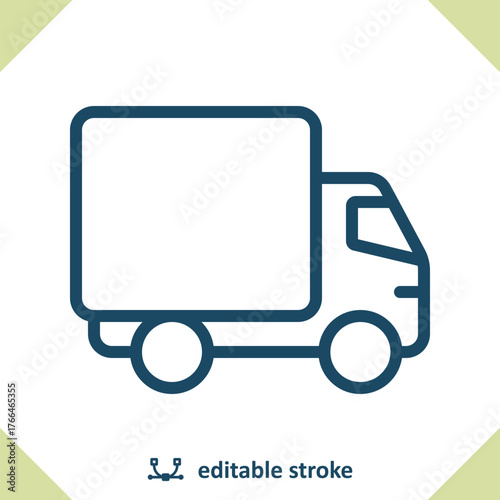 Truck Icon. Delivery Truck, Van, Vehicle