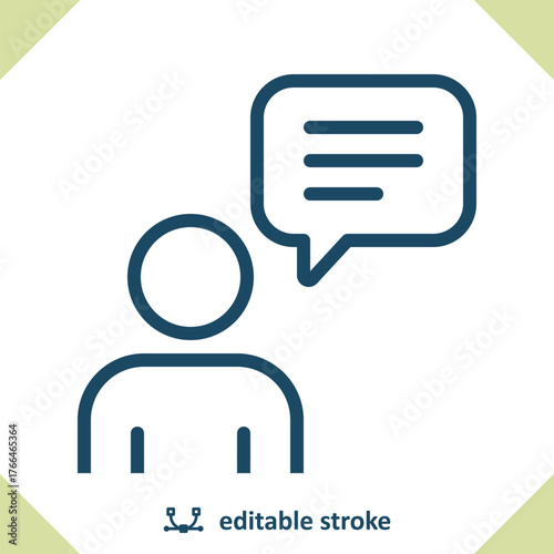 Man Talking Icon