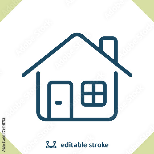 House Icon. Home, Building, Real Estate