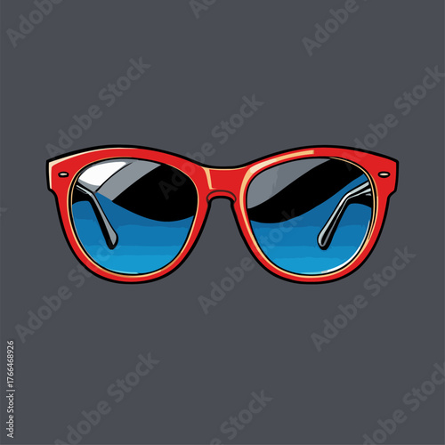 cartoon vector glasses with various styles