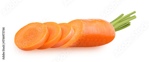 Cut fresh carrot