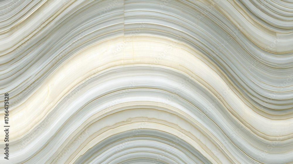 Fototapeta premium Flowing patterns of natural stone interior space textured surface minimalist design close-up view aesthetic concept
