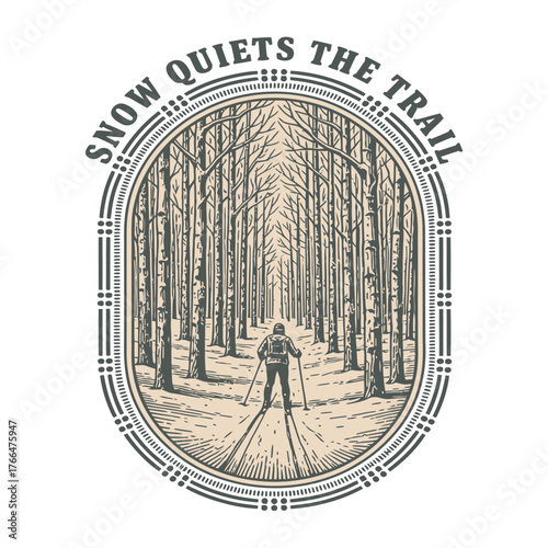 Snow Quiets the Trail