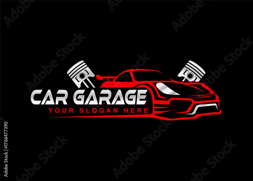 car auto garage concept premium logo design. perfect logo for the automotive industry