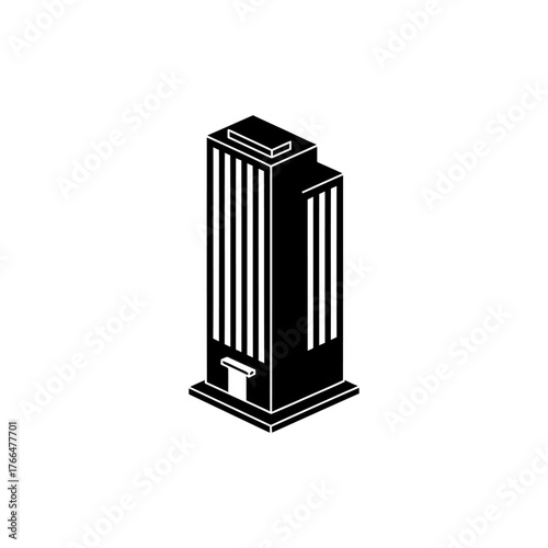 Office Building Icon – Modern Urban Architecture Symbol