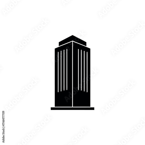 Office Building Icon – Modern Urban Architecture Symbol