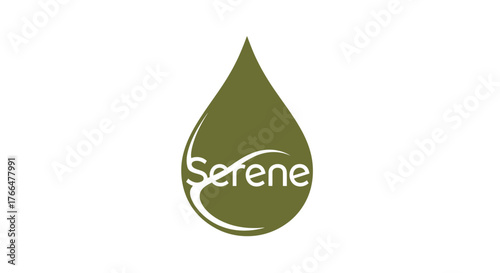 A Tranquil Nature Inspired Logo Featuring the Olive Silhouette of 'Serene'_transparent.svg