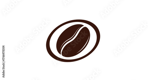 An inviting logo with a rich espresso brown silhouette of a single coffee bean_transparent.svg