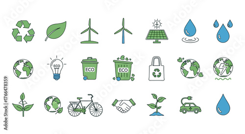  An organic set of sustainable living and eco-friendly practice vector icons for UI_transparent.svg