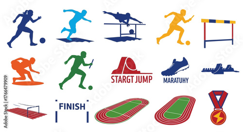 Pop Art Silhouettes of Track and Field Athletes in High-Impact Style_transparent.svg